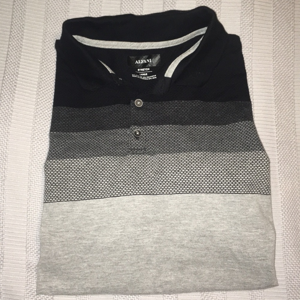 ALFANI “Stretch” Collared Shirt